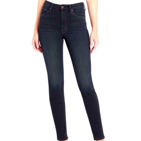 MOTHER The Looker in Coffee Tea or Me Dark Wash High Waisted Skinny Jean 26 - Picture 1 of 5